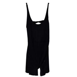 Gilly Hicks women’s Recharge black twist-back playsuit shortie romper (XL)